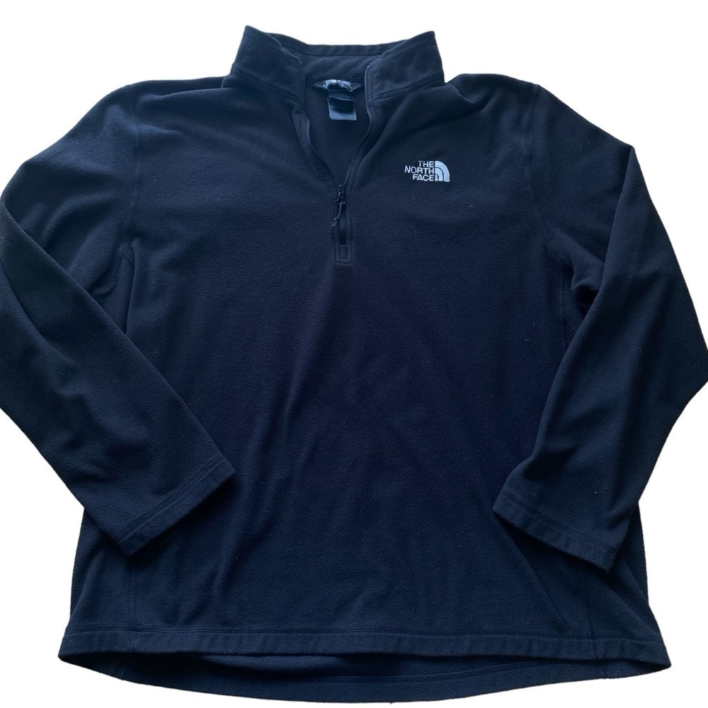 The North Face Men’s Black Fleece Quarter Zip Pullover Size XL